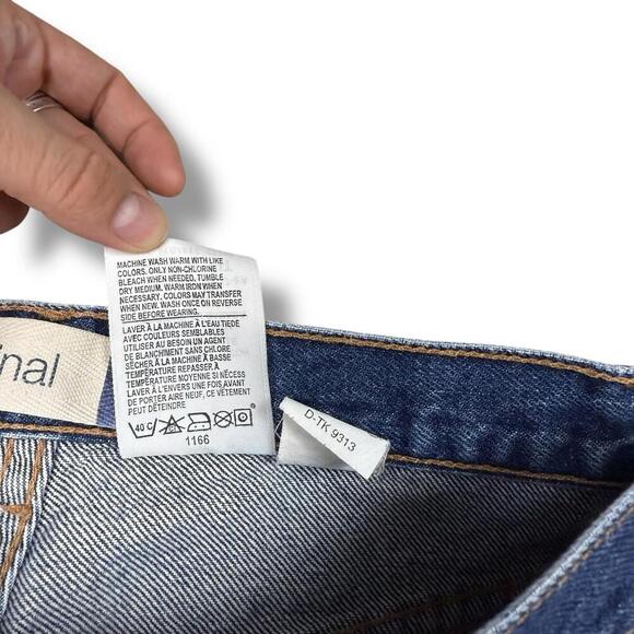 VTG GAP Y2K Jorts Blue Jeans Denim Shorts Made in Canada Original Fit 28W Size 6 - Picture 4 of 9